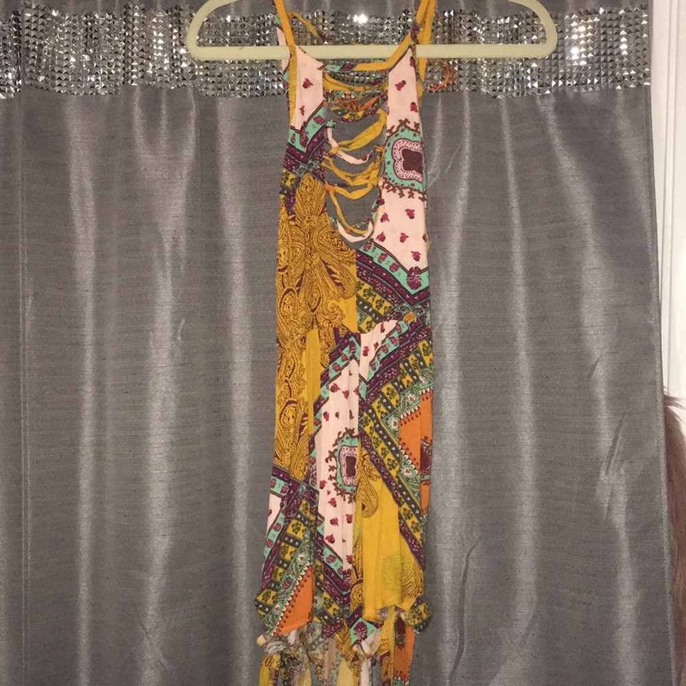 Bohemian Romper Open Back And Front - image 1